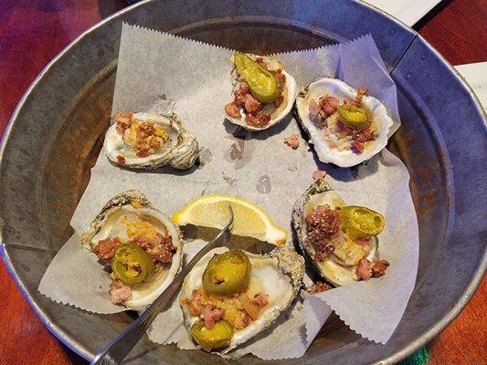 Loaded oysters