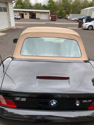 A new roof for the Z3.