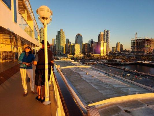 Ship ready to depart beautiful San Diego