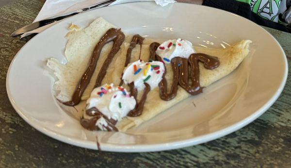 Kids Nutella crepe