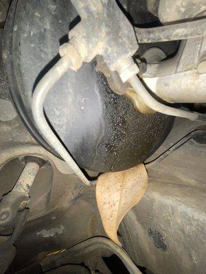 Brake booster and master cylinder needed replacement