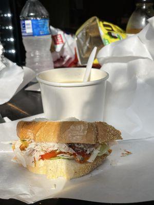 1/2 Sandwich and Soup Chicken Italiano Sandwich