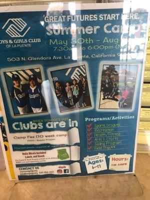 Summer Camp at the boys and girls club!