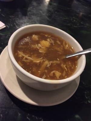 Get the hot and sour soup! It's tasty!