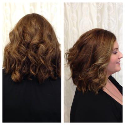 Balayage free hand hair painting painting