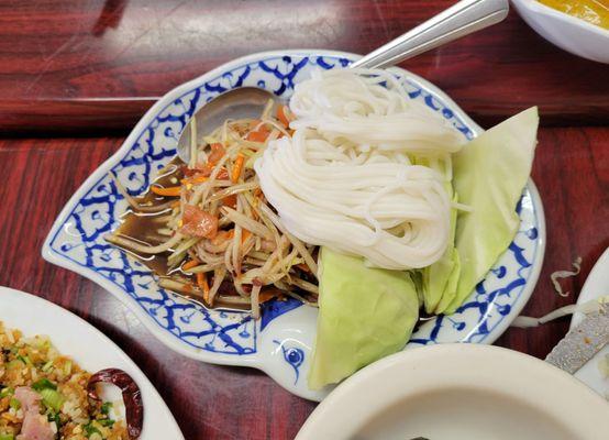 Lao Style Papaya Salad - 3.5 stars