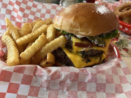 Double bacon cheeseburger