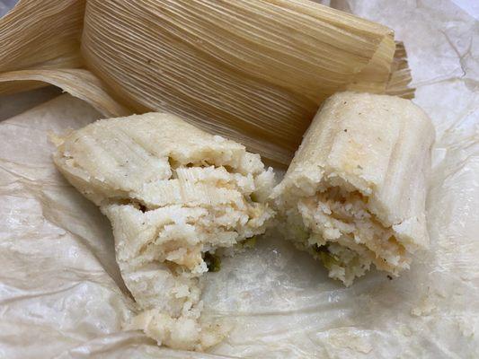 Cheese jalapeño tamale