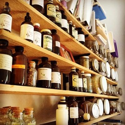 Shelves upon shelves of superfoods and supplements