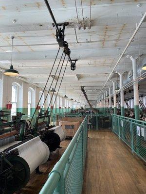 Lowell National Historic Park Boot Cotton Mills Museum weaving room