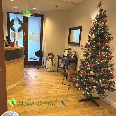 We love walking into our festive office! Happy Holidays!