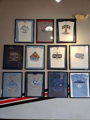 ACC Men's basketball National Championship Tshirts dating back to 1982 including NC State, UNC and Duke!