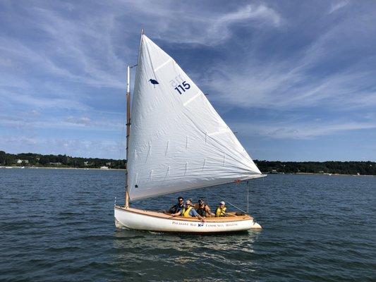 Friends in sailboats!!!  Awesome day.