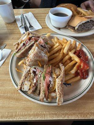 Crispy Chicken Club Sandwich   It was really good, and the service was quite nice.