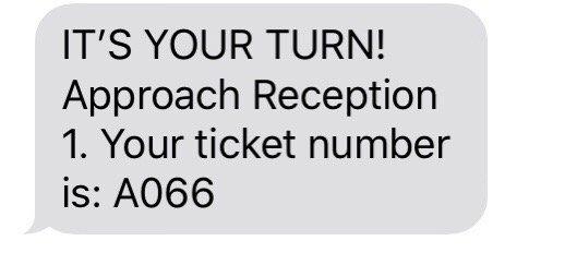 this was text #4 - where TF do I go?!! Numbers not in order over the intercom either.  Nobody to explain!   I hate this place !!!