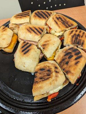 Catering panini platter $85.50