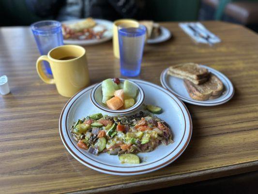 Bert's Cafe: veggie omelette no eggs