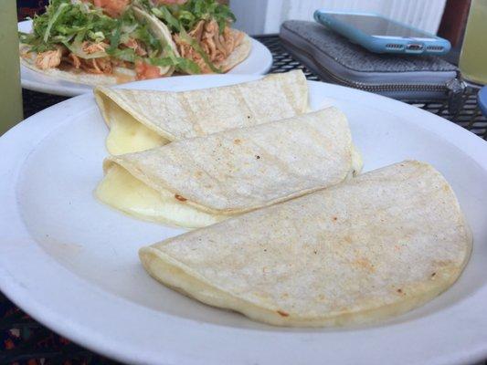 Free cheese quesadillas for checking in