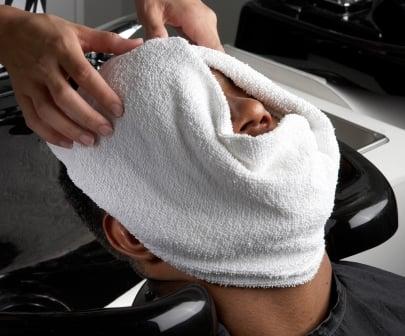 The signature Hot Towel Treatment.