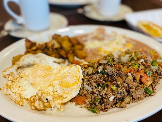 Picadillo with Eggs