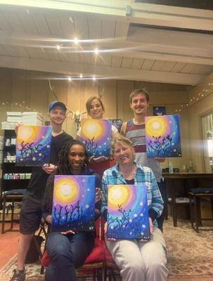 My first Wine & Paint Nite!