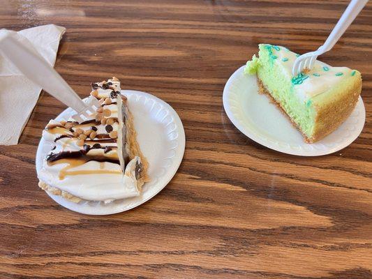 The Elvis and lime cheesecake