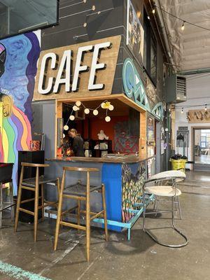 The ADX Cafe is a small kitchen and bar space that serves our event space and community at large.