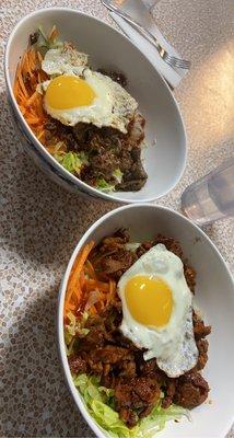 Bulgogi Beef bibimbap, Bulgogi Pork bibimbap