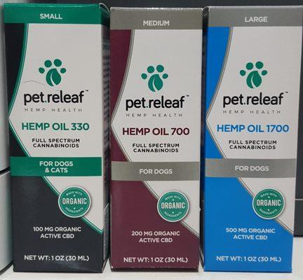 We now carry Pet Relief Hemp Oil!