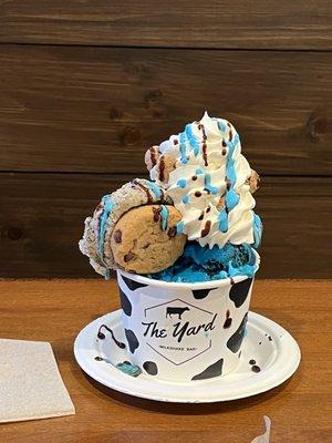 Cookie Monster ice cream bowl