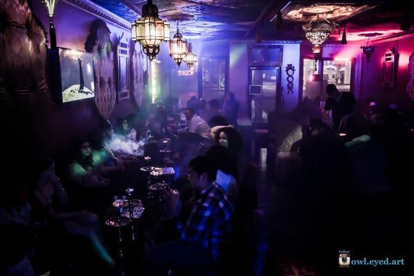 Friday night at hookah hut