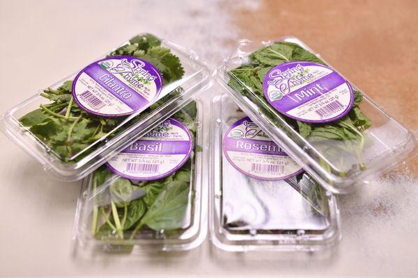 Fresh herbs -- always organic