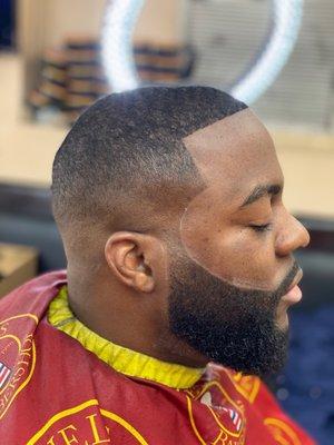 done by big Q instagram qdabarber01 at levels barbershop