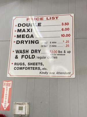 Price list