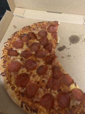 Pepperoni pizza