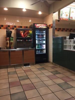 You can choose a fountain drink ($1.60-$2) or a bottled drink ($1.85).