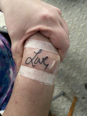 Love tattoo