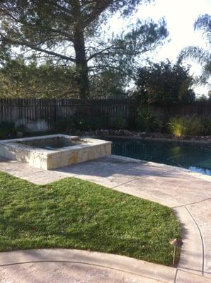 Added Spa to existing pool.