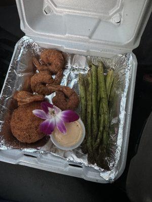 Crab Cake and Shrimp