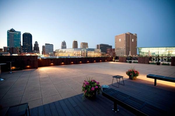 Check out the best roof deck in Downtown Kansas City!