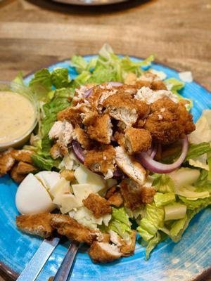 Isaac's Caesar Salad with Chicken Tenders