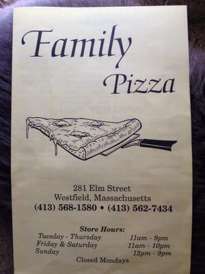 Menu cover