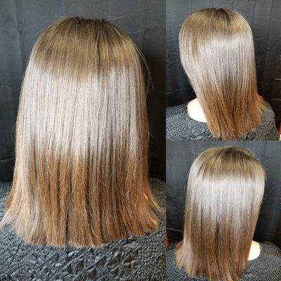 Keratin EXPRESS Treatment. Anti-frizz, smoothing treatnent that should last up to 6 weeks...