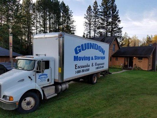 Guindon Moving & Storage truck