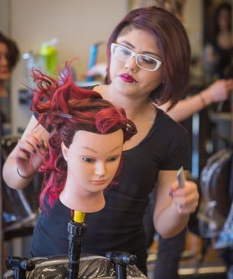 hair color and cut training