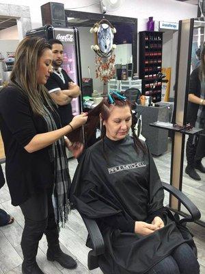 Pics from our In Salon Classes by Paul Mitchell... We keep up to date!