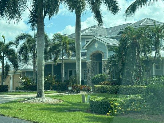 We painted the exterior of this house in Marco Island