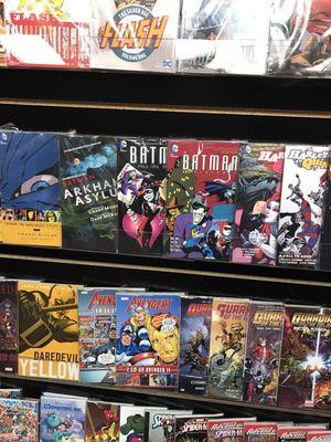 Sample of comic books available