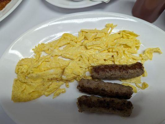 Scrambled Eggs and Sausage