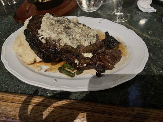 18oz Ribeye Steak with Gorgonzola